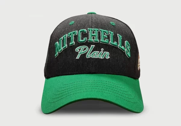 mitchelle plain green and black cap