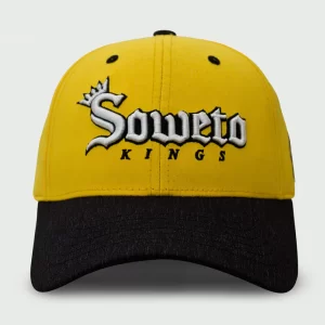 Homegrown Soweto kings 6 panel adjustable cap front view two tone.