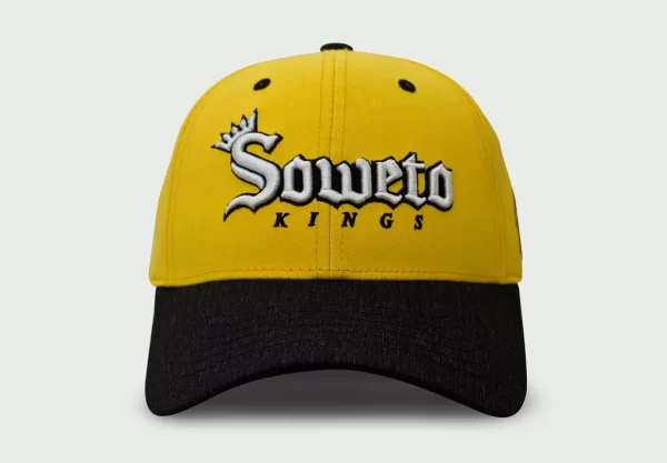 Homegrown Soweto kings 6 panel adjustable cap front view two tone.